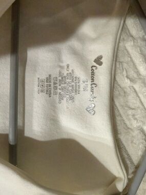 Cream Cotton Cardigan with Heart Details
